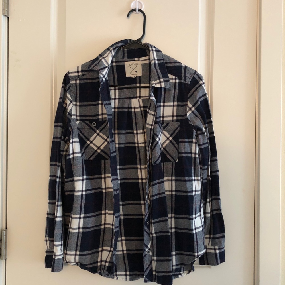 Blue and White Flannel